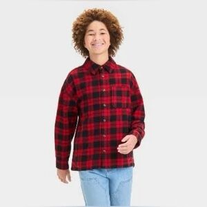 art class - Boys Button-Up Flannel